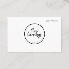 Cartão De Visita Placas de exibição do titular de argila