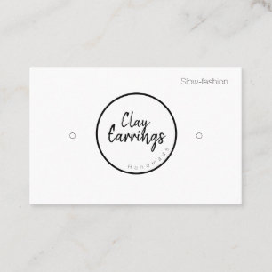 Cartão De Visita Placas de exibição do titular de argila