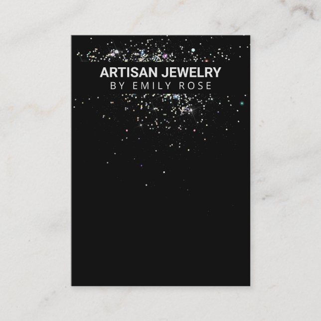 Cartão De Visita Placas de exibição holográficas Sparkles para o su (Frente)