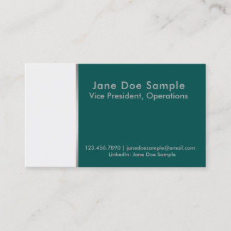 Cartão De Visita Placas de rede do Résumé Verde e Branco