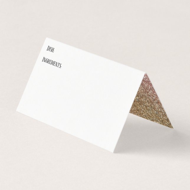 Cartão De Visita Placas de Tendência de Destaque de Ênfase Dourada  (Frente)