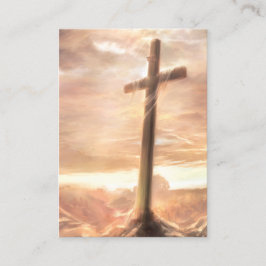 Cartão De Visita Placas KJV John 11:25-26