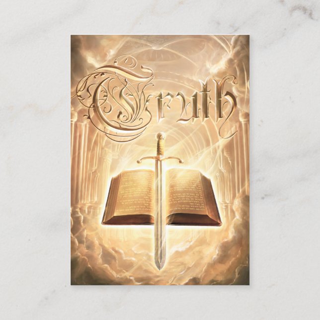 Cartão De Visita Placas KJV John 8:31-32 (Verso)