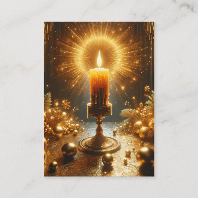 Cartão De Visita Placas KJV Psalm 18:28 - Iluminar Minha Escuridão (Frente)