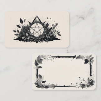 Cartão De Visita Placas Oracle Pentagram do vazio