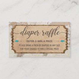Cartão De Visita Placas Raffle de Fralda chá de fraldas