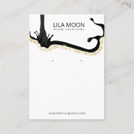 Cartão De Visita Placas Resin Themed Earration