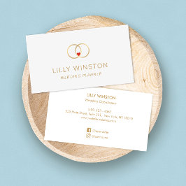 Cartão De Visita Planeador de Casamentos de Noivas e Casamentos