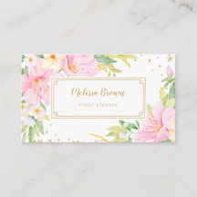 Planeador de Evento Botânico Cor de Água Floral