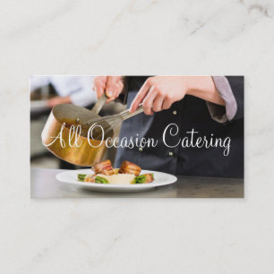 Cartão De Visita Planejador de Casamento Chef de Catering Restauran