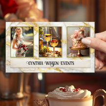 Planejador de Casamento Chic Gold Marble Foto