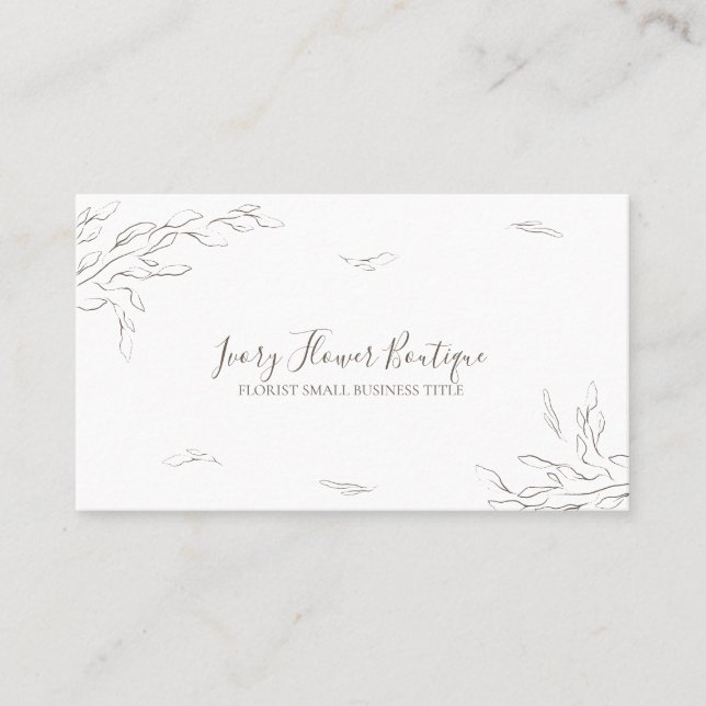 Cartão De Visita Planejador de Casamento Micro Boho (Frente)
