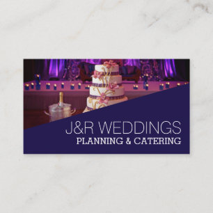 Cartão De Visita Planejador de Casamentos, Catering, Comida, Restau