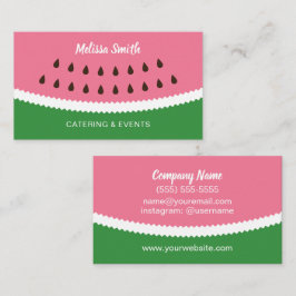 Cartão De Visita Planejador de evento da restauração