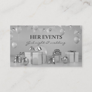 Cartão De Visita Planejador de Evento de Decoração de Balões