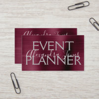 Planejador de Evento de Metal Puro e Roxo