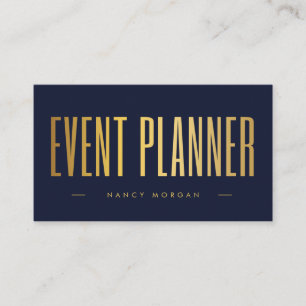 Cartão De Visita Planejador de Eventos Código Qr Logotipo Azul Mari