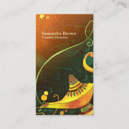 Cartão De Visita Planejador de eventos da lâmpada do Genie