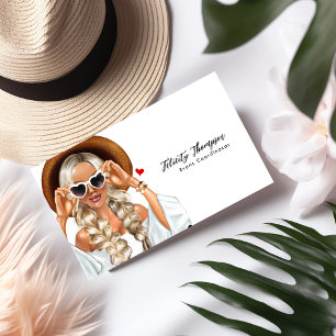 Cartão De Visita Planejador de Eventos de Moda de Verão Código QR
