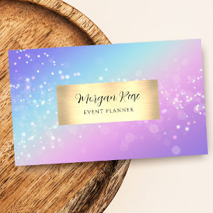 Cartão De Visita Planejador de eventos, Estrela de reserva, código 