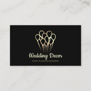 Cartão De Visita Planejador do Partido de Eventos do Balão - Esté