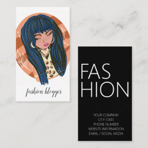 Cartão De Visita Planejadora Blogueira Fashionista Beleza Mulher Ch