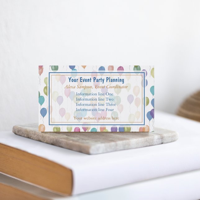 Cartão De Visita Planejamento de Eventos de Grupo de Padrões de Bal (Criador carregado)