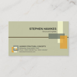 Cartão De Visita Planejamento estrutural à moda das colunas da