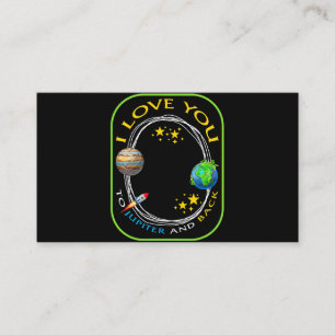 Cartão De Visita Planeta Eu Te Amo A Júpiter E Astronoma De Geek