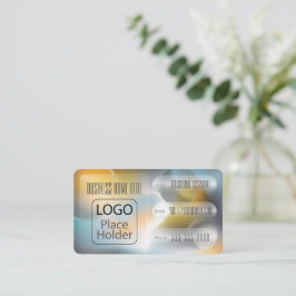 Cartão De Visita Planetas Glassmorphism