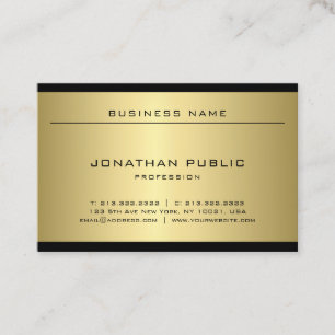 Cartão De Visita Planície na moda mínima elegante moderna do olha