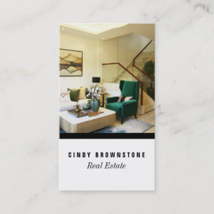 Cartão De Visita Planilha de Modelo Personalizada de Foto do Realto