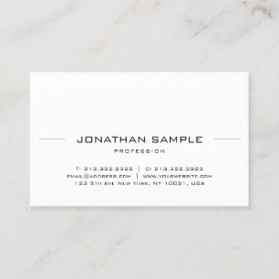 Cartão De Visita Planilha profissional moderna e minimalista elegan