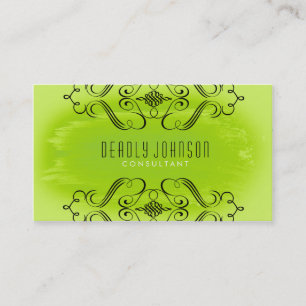 Cartão De Visita Planilha Simples de Cor de Água do Damasco