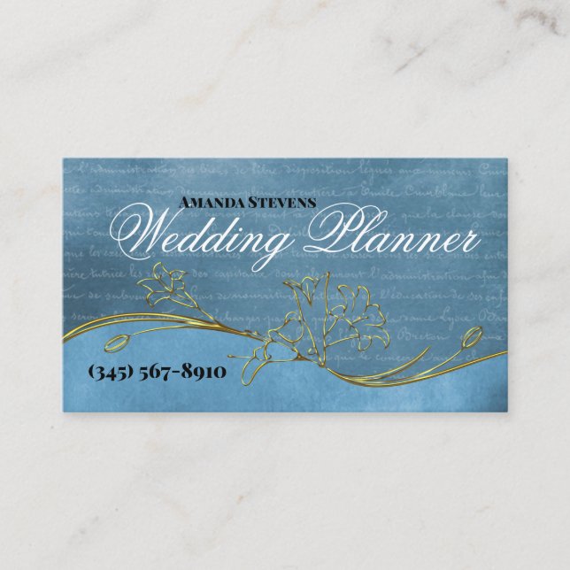 Cartão De Visita Planner de Casamento (Frente)