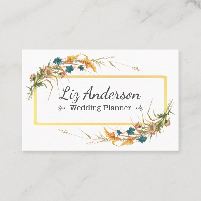 Cartão De Visita Planner de Casamento (Frente)