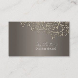Cartão De Visita Planner de Casamento PixDezines, espirais de titân