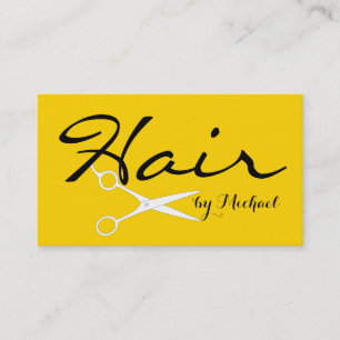 Cartão De Visita Plano de Fundo Amarelo Cibernético Elegante da Li