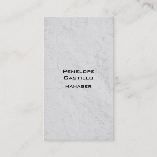 Cartão De Visita Plano de fundo da Cinza vertical moderno (Frente)