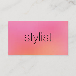 Cartão De Visita Plano de Fundo Misturado de Texto Chic Minimalista