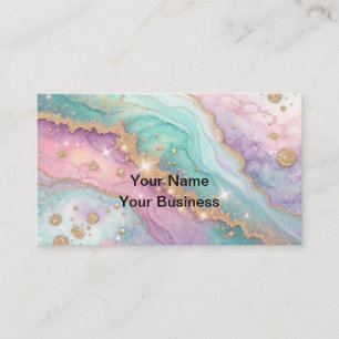 Cartão De Visita Plano de fundo óptico da Glitter de Mesmerização