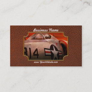 Cartão De Visita Plano - piloto - força aérea - Go obtem o tigre 