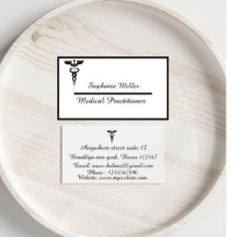 Cartão De Visita Plano profissional mínimo e elegante moderno