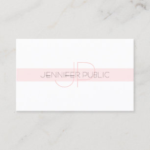 Cartão De Visita Planta elegante de Design de luxo de monograma ele