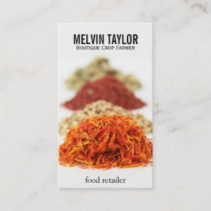 Cartão De Visita Plantas aromáticas e especiarias II