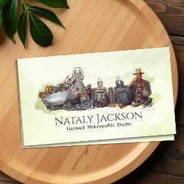 Cartão De Visita Plantas aromáticas e tinturas Desenho