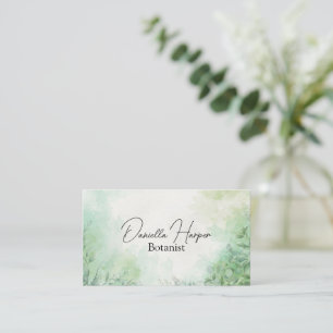 Cartão De Visita Plantas Elegantes/Botânica/Plantas Domésticas/Natu