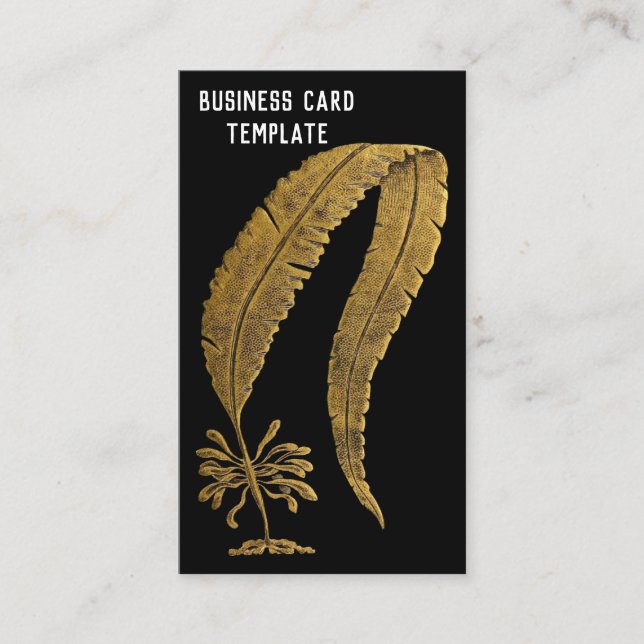 Cartão De Visita Plantas Marítimas - Praia do Oceano Marinho Grego (Frente)