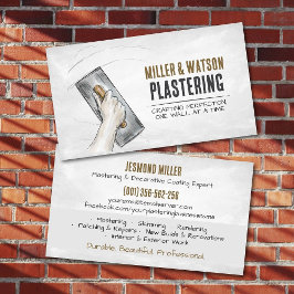 Cartão De Visita Plastering Services 
