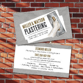 Cartão De Visita Plastering Services 